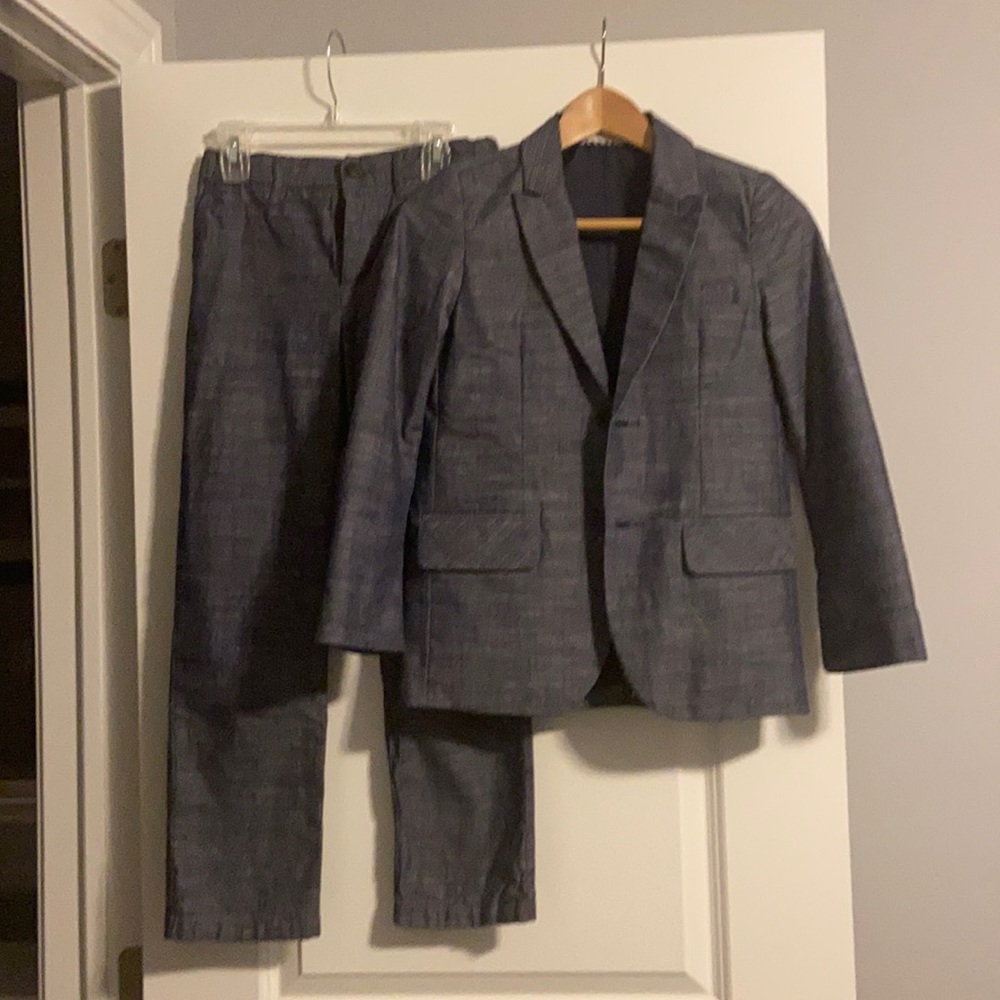 Boys dark chambray suit